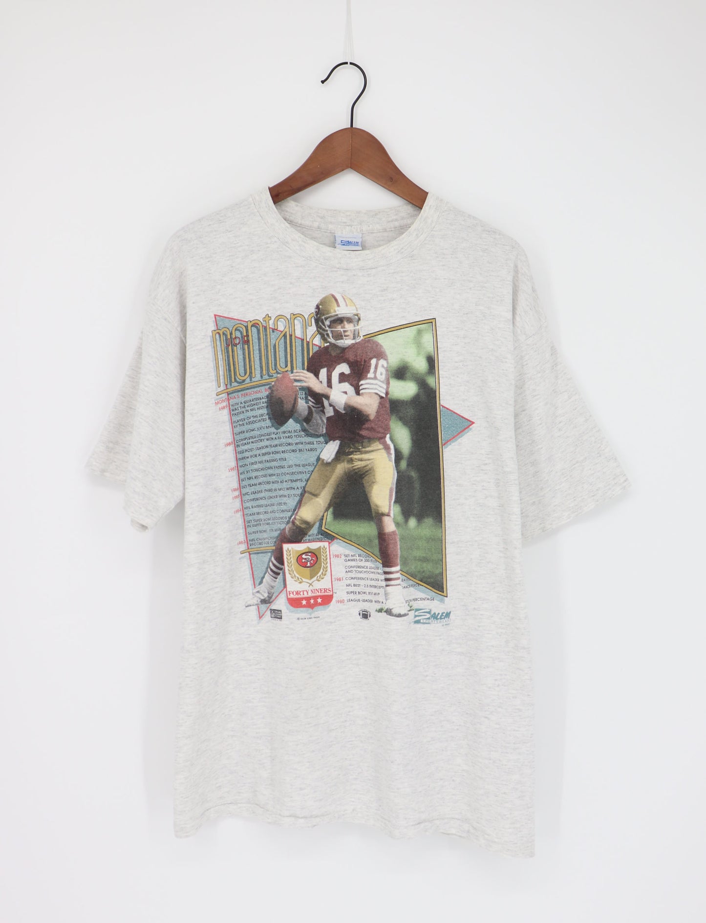 49ERS JOE MONTANA NFL 1990 MADE IN USA