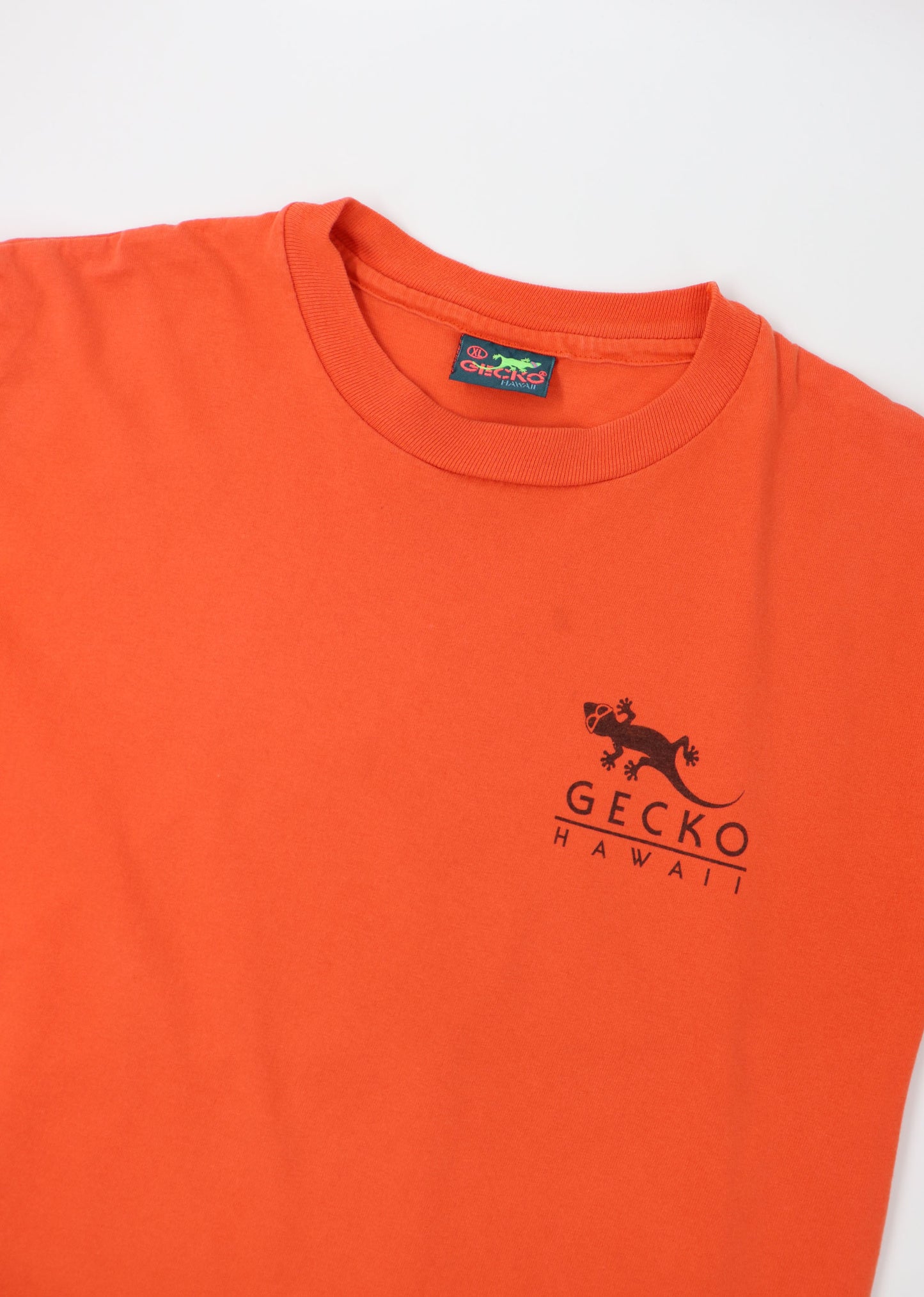 VINTAGE GEICO HAWAII PRINT TEE MADE IN USA (XL)