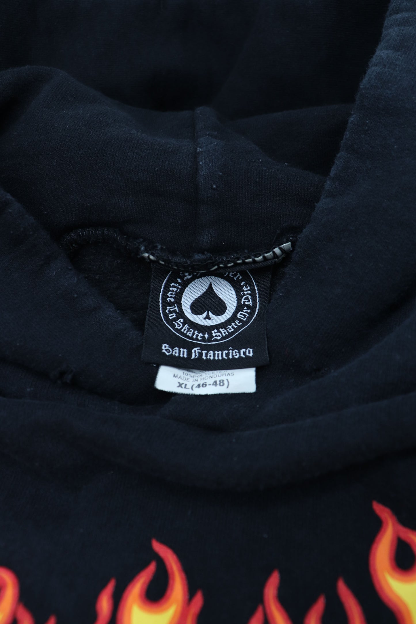 THRASHER FLAME HOODIE (XL)