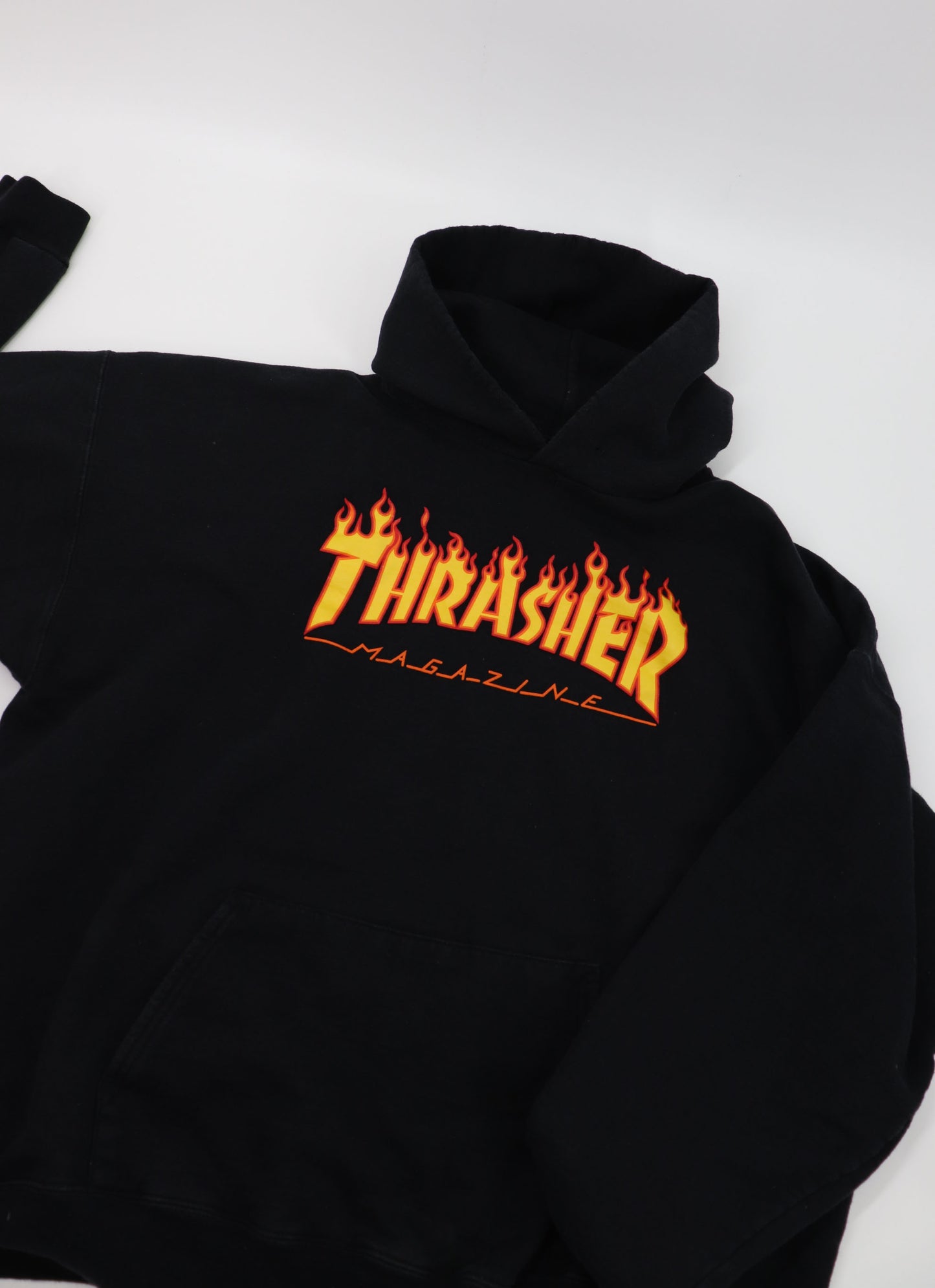 THRASHER FLAME HOODIE (XL)
