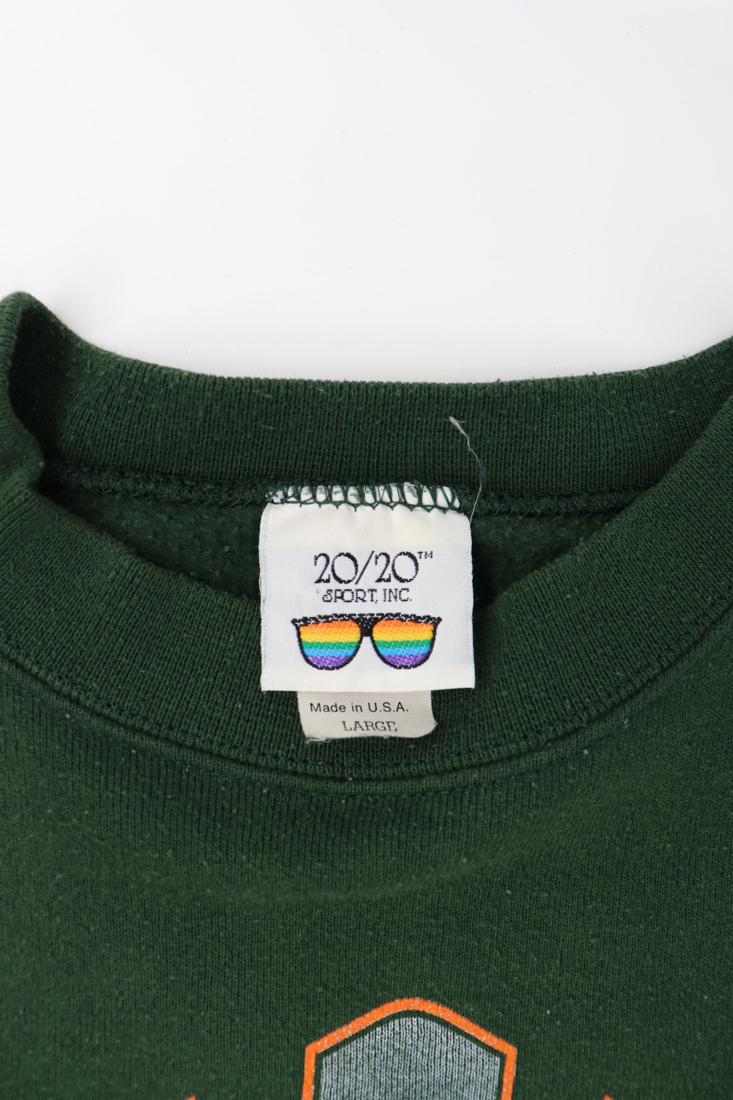 MIAMI HURRICANES FOOTBALL CREW SWEATER MADE IN USA (L)