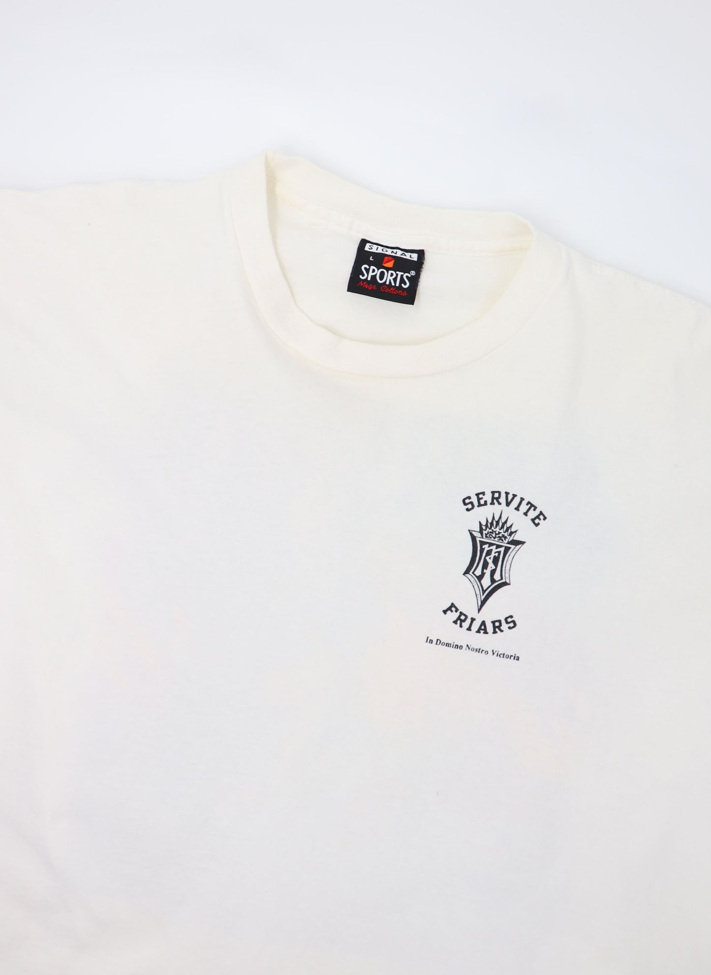 SERVITE FRIARS SOCCER TEE 1990s MADE IN USA