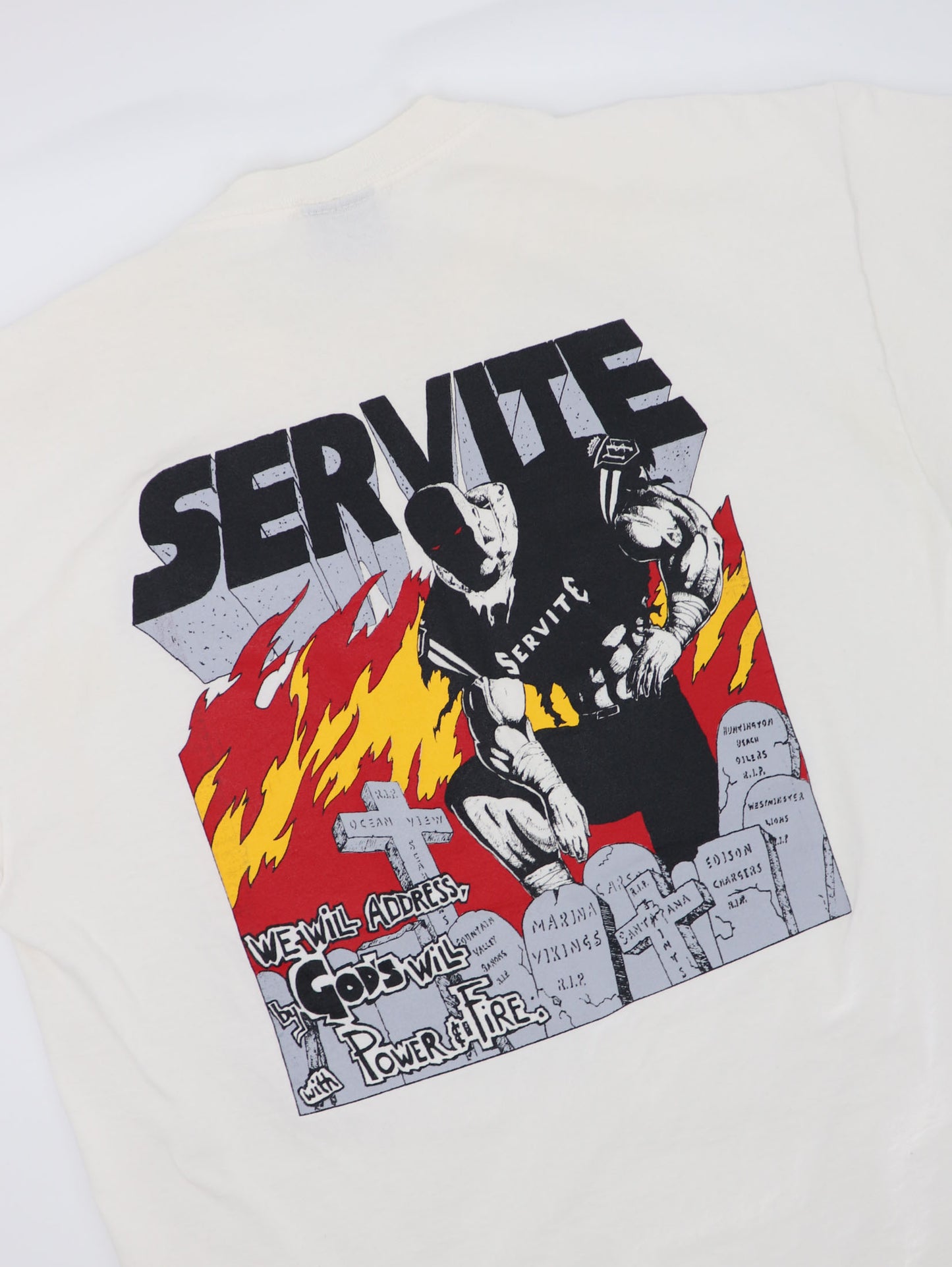 SERVITE FRIARS SOCCER TEE 1990s MADE IN USA
