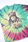 POSITIVE VIBES REGGAE CAT TIE DYE