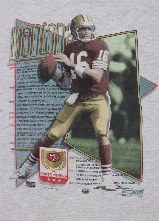 49ERS JOE MONTANA NFL 1990 MADE IN USA