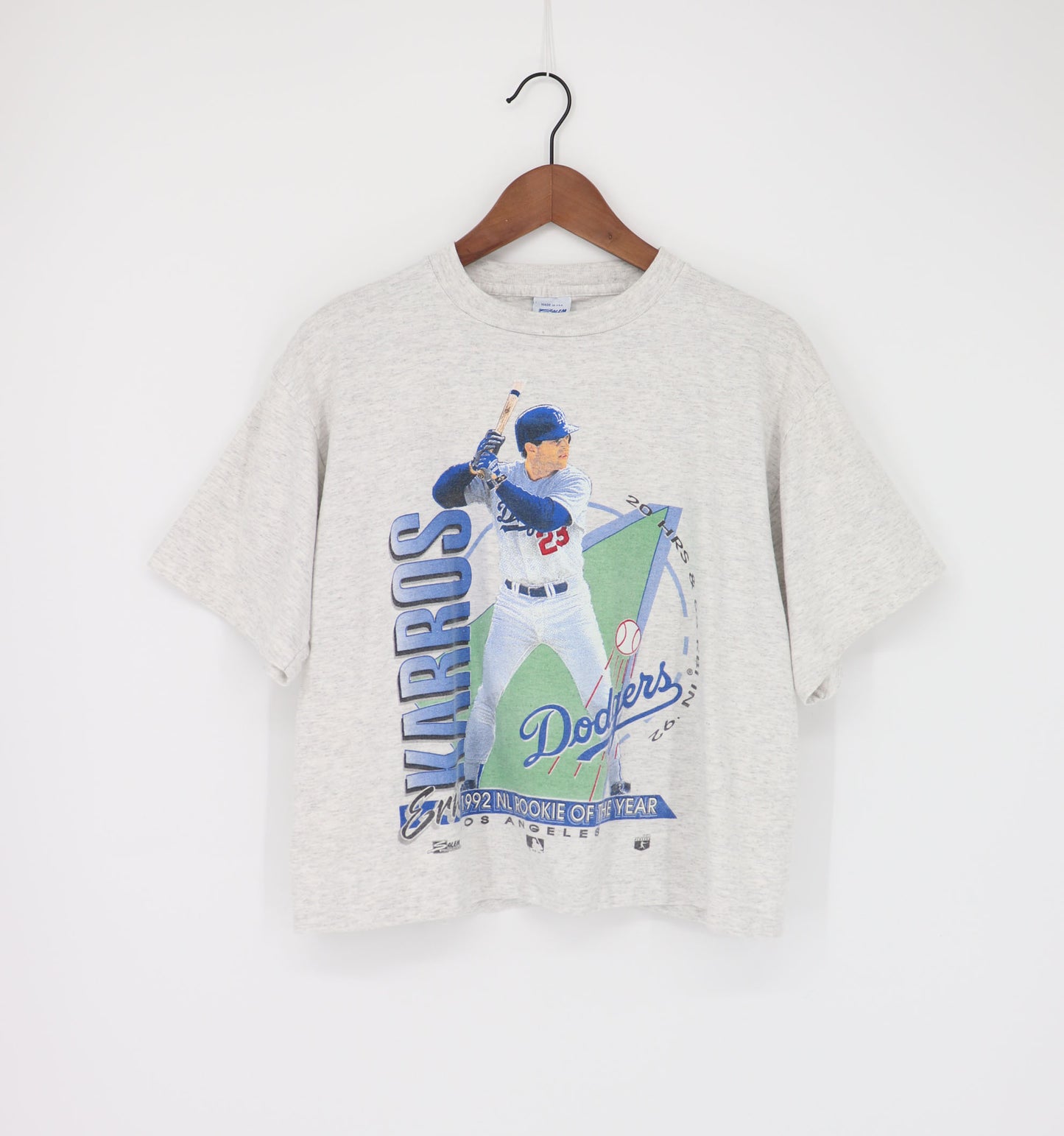 DODGERS ERIC KARROS 1993 CROP TEE MADE IN USA