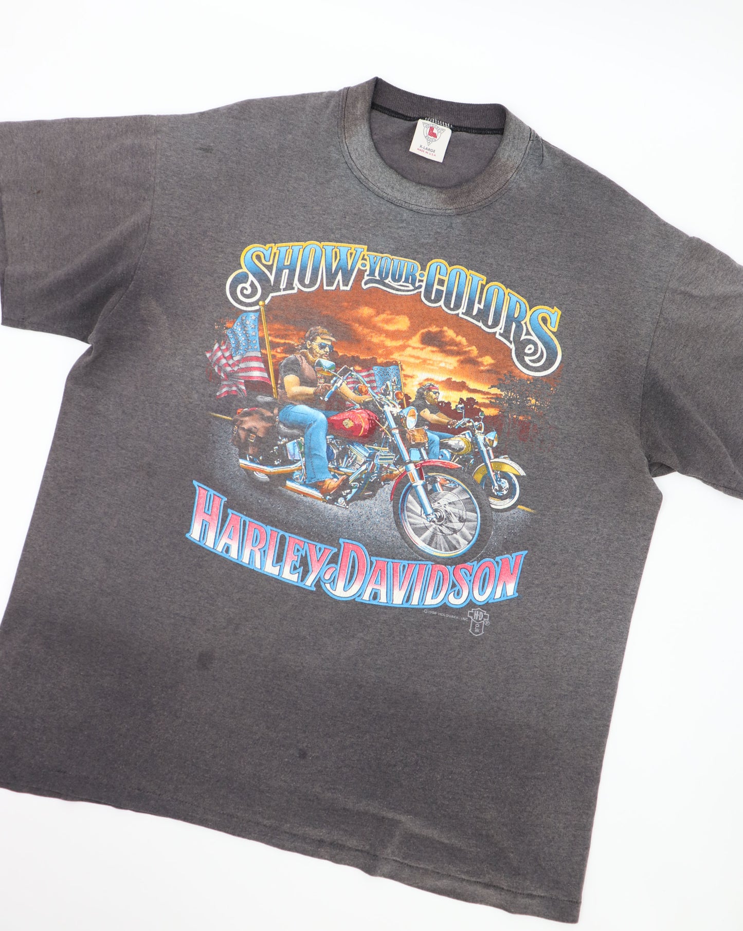 HARLEY DAVIDSON SHOW YOUR COLORS 1988 MADE IN USA