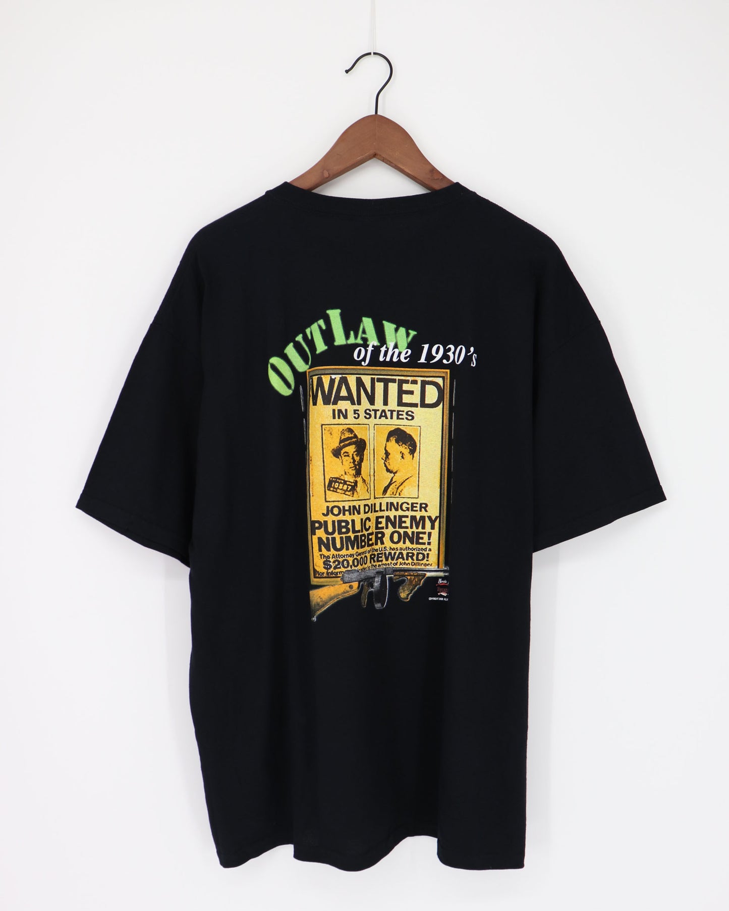 JOHN DILLINGER OUTLAW OF THE 1930s TEE 2009