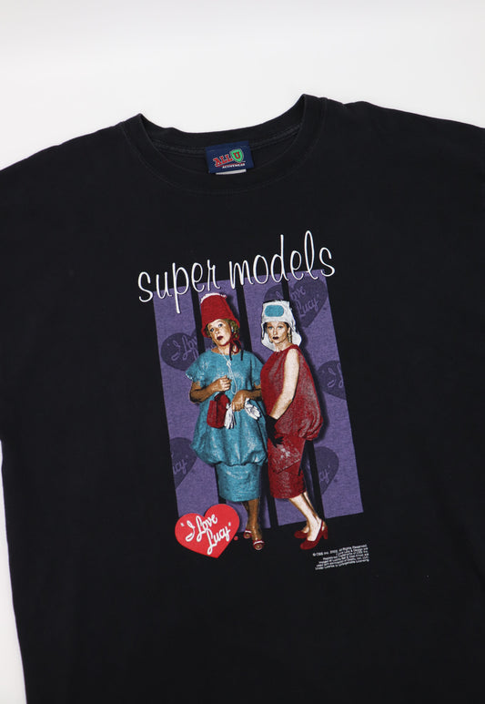 VINTAGE I LOVE LUCY SUPER MODELS 2002 TEE