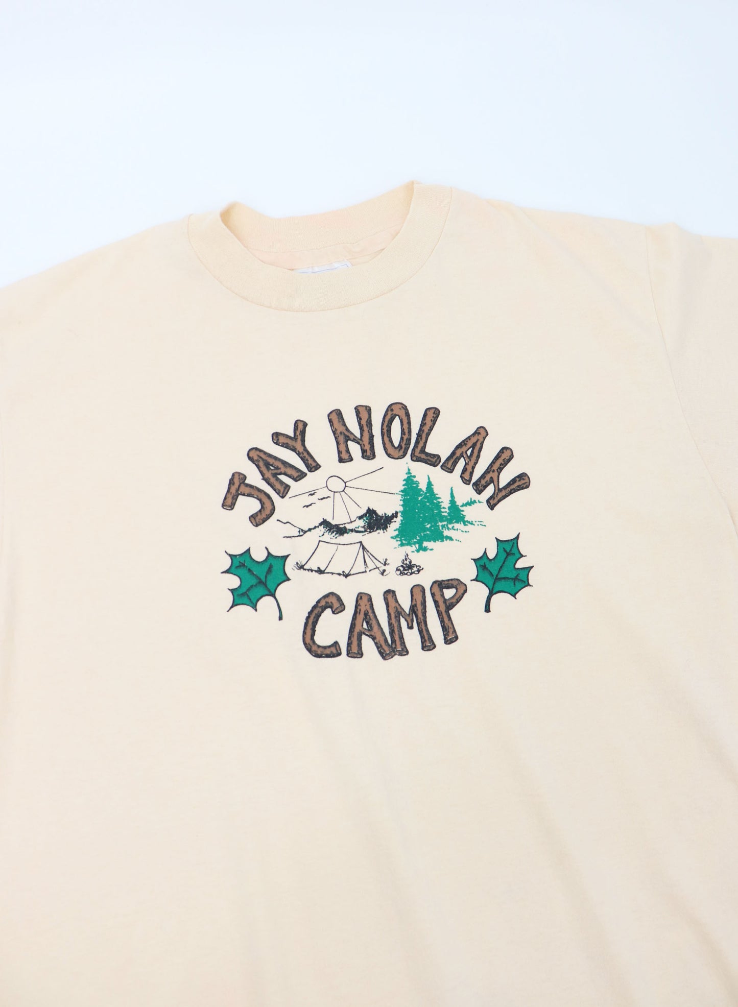 VINTAGE JAY NOLAN CAMP TEE MADE IN USA (L)