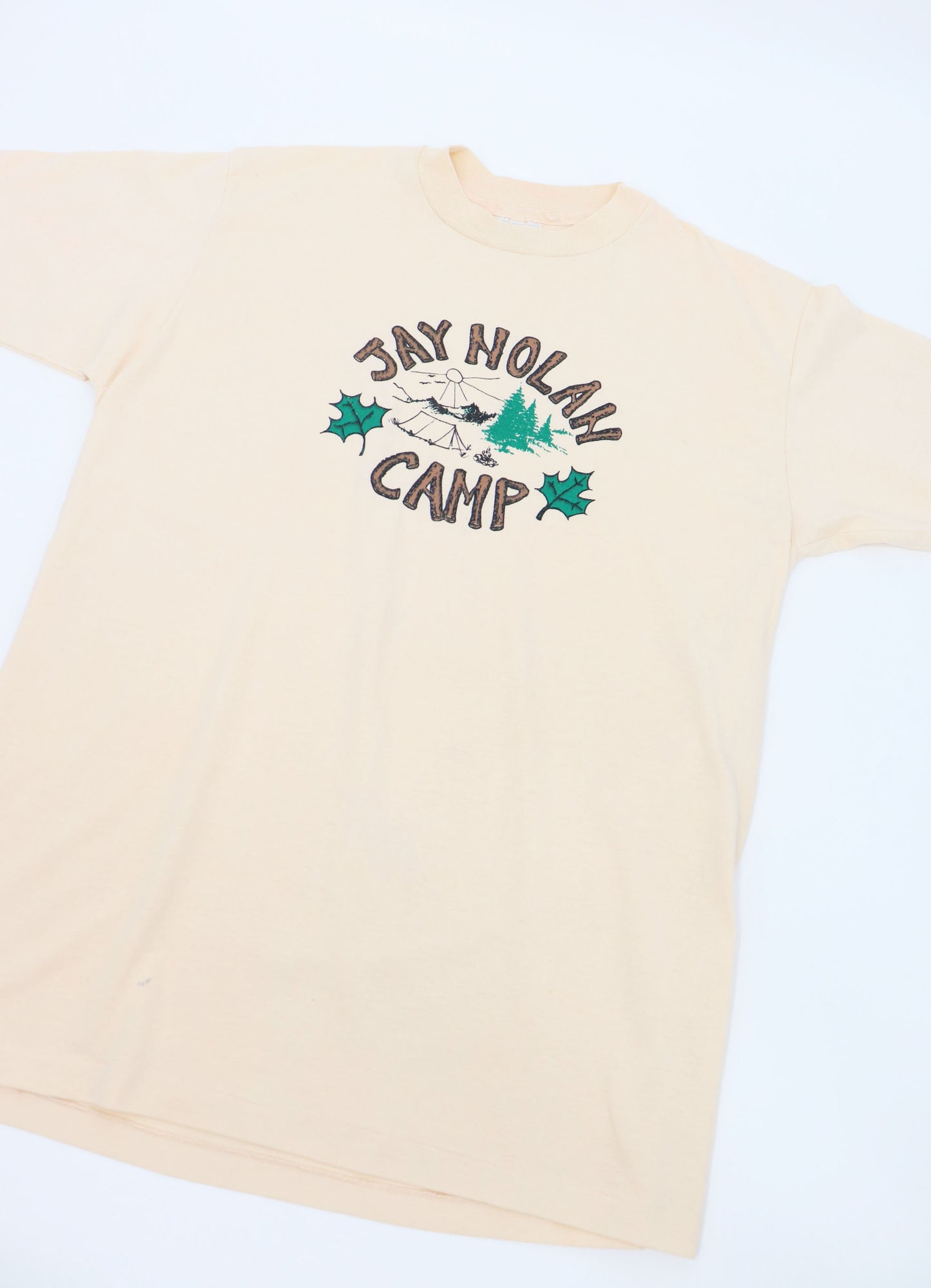 VINTAGE JAY NOLAN CAMP TEE MADE IN USA (L)