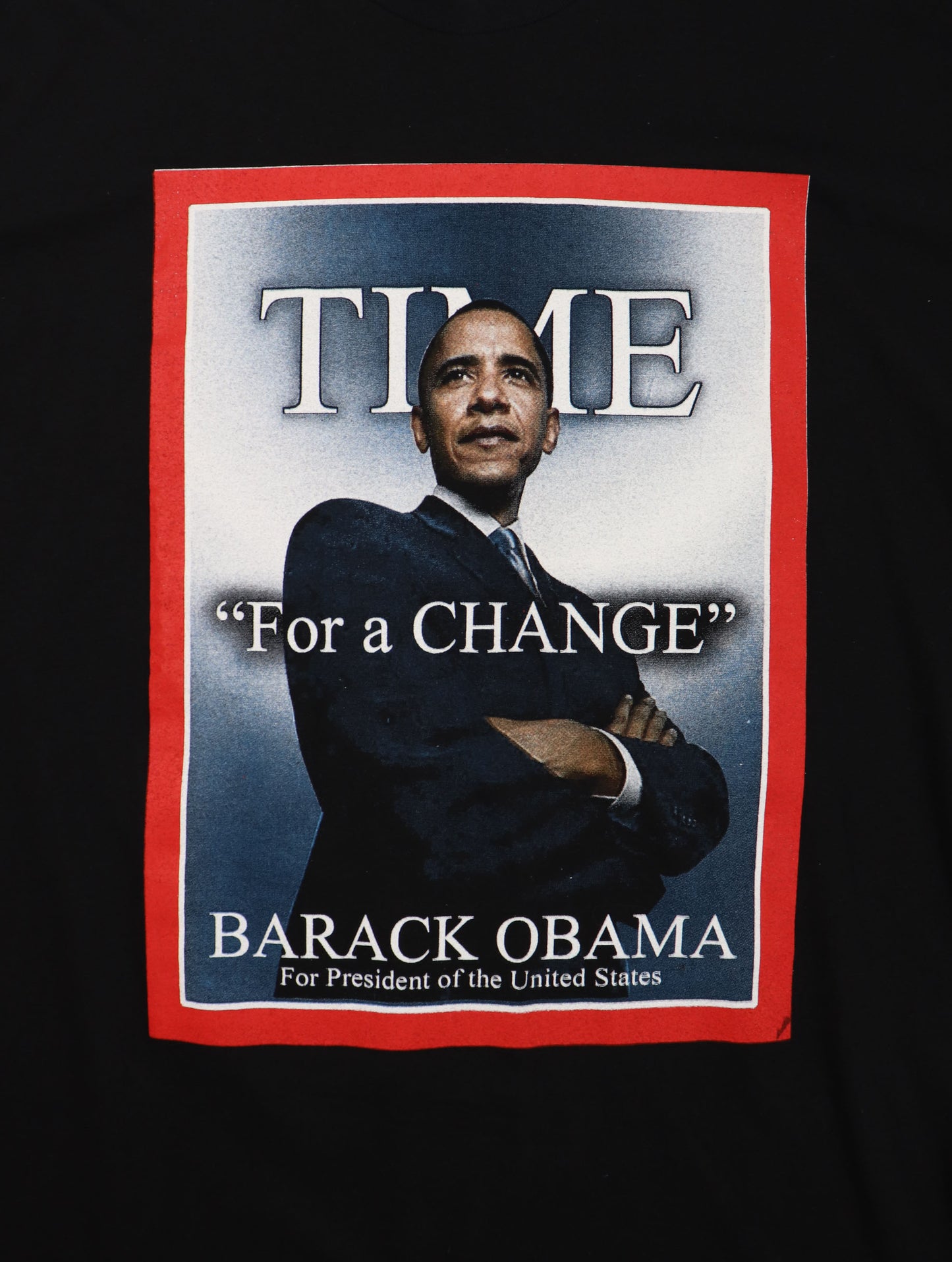 BARACK OBAMA TIME FOR A CHANGE 2007 TEE (XL)