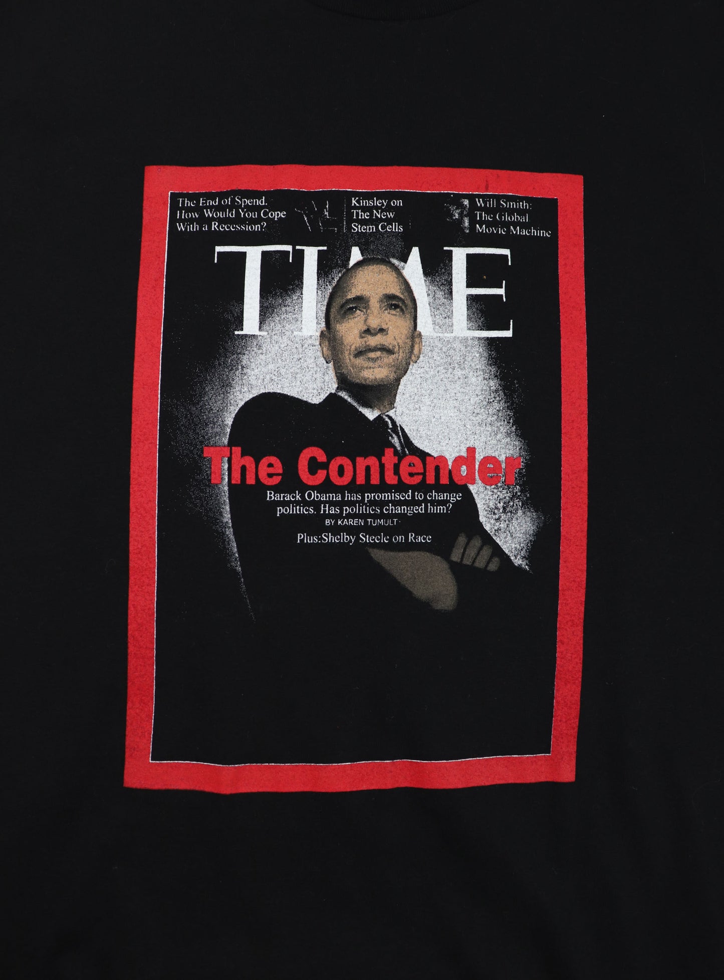 BARACK OBAMA TIME MAGAZINE THE CONTENDER TEE (2XL)