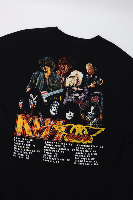 AEROSMITH X KISS LONG SLEEVE PULLOVER (XL)