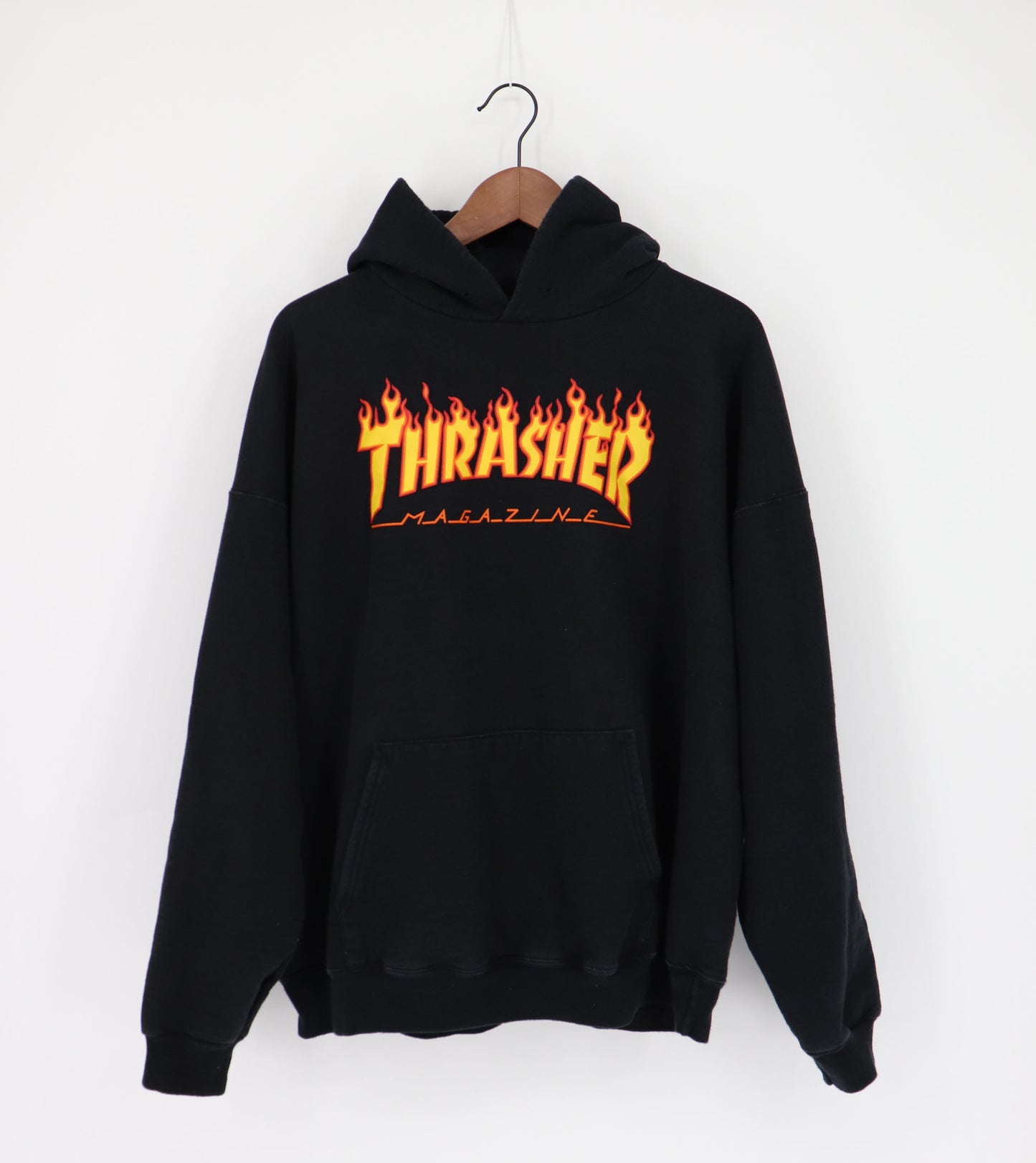 THRASHER FLAME HOODIE (XL)