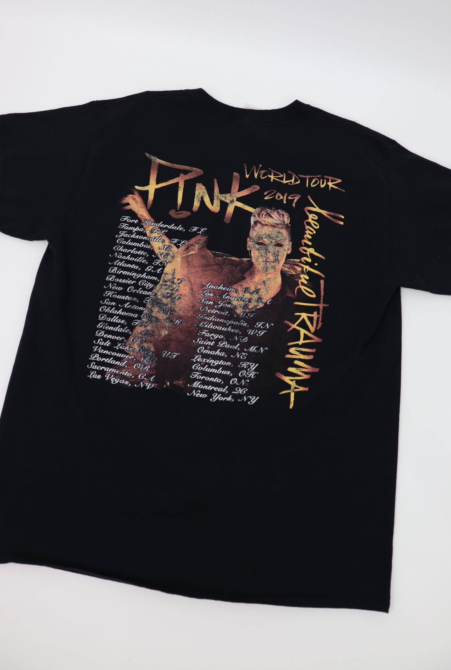 PINK WORLD TOUR 2019 CONCERT TEE (L)