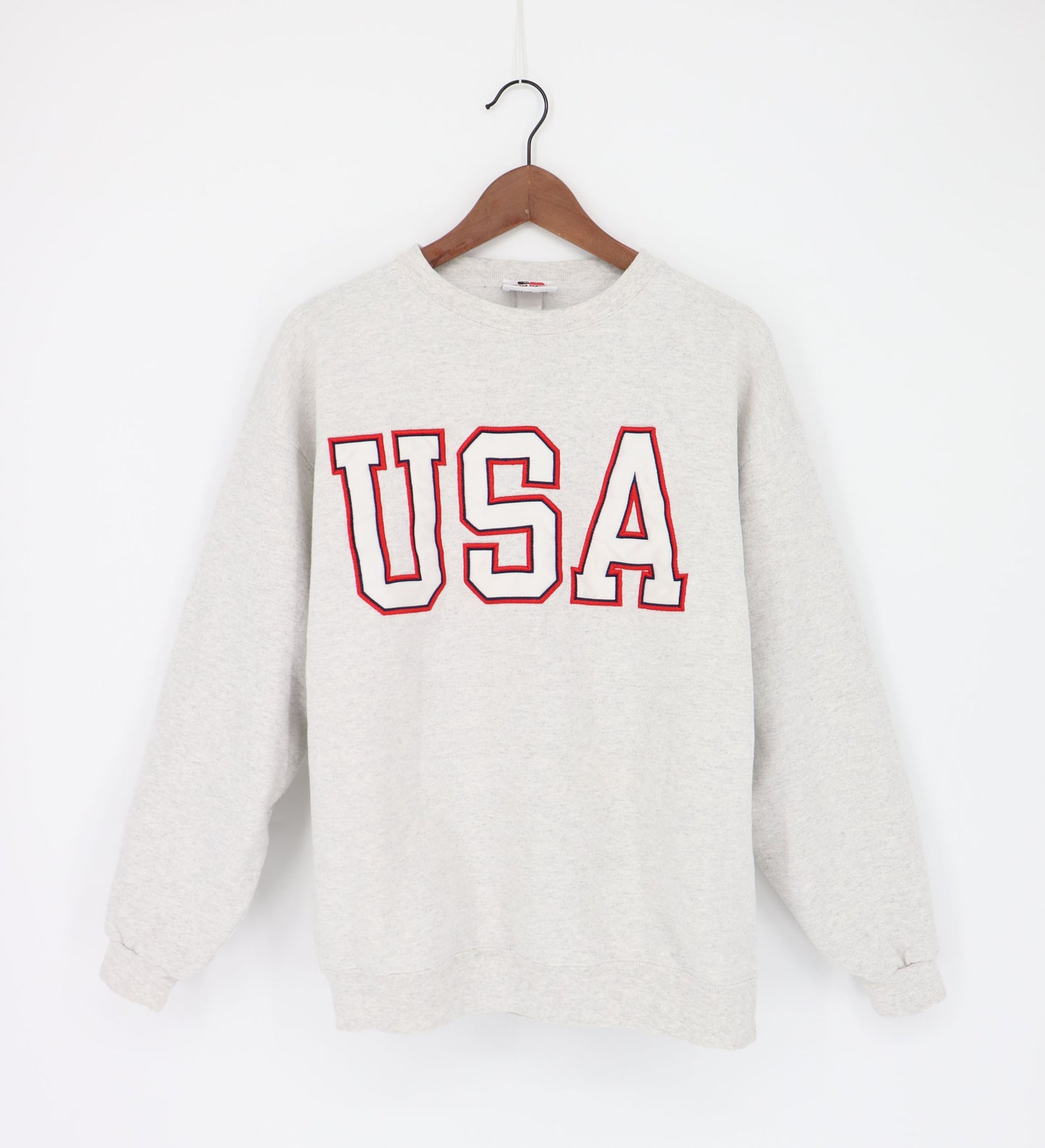 VINTAGE USA CREW SWEATER MADE IN USA (L)