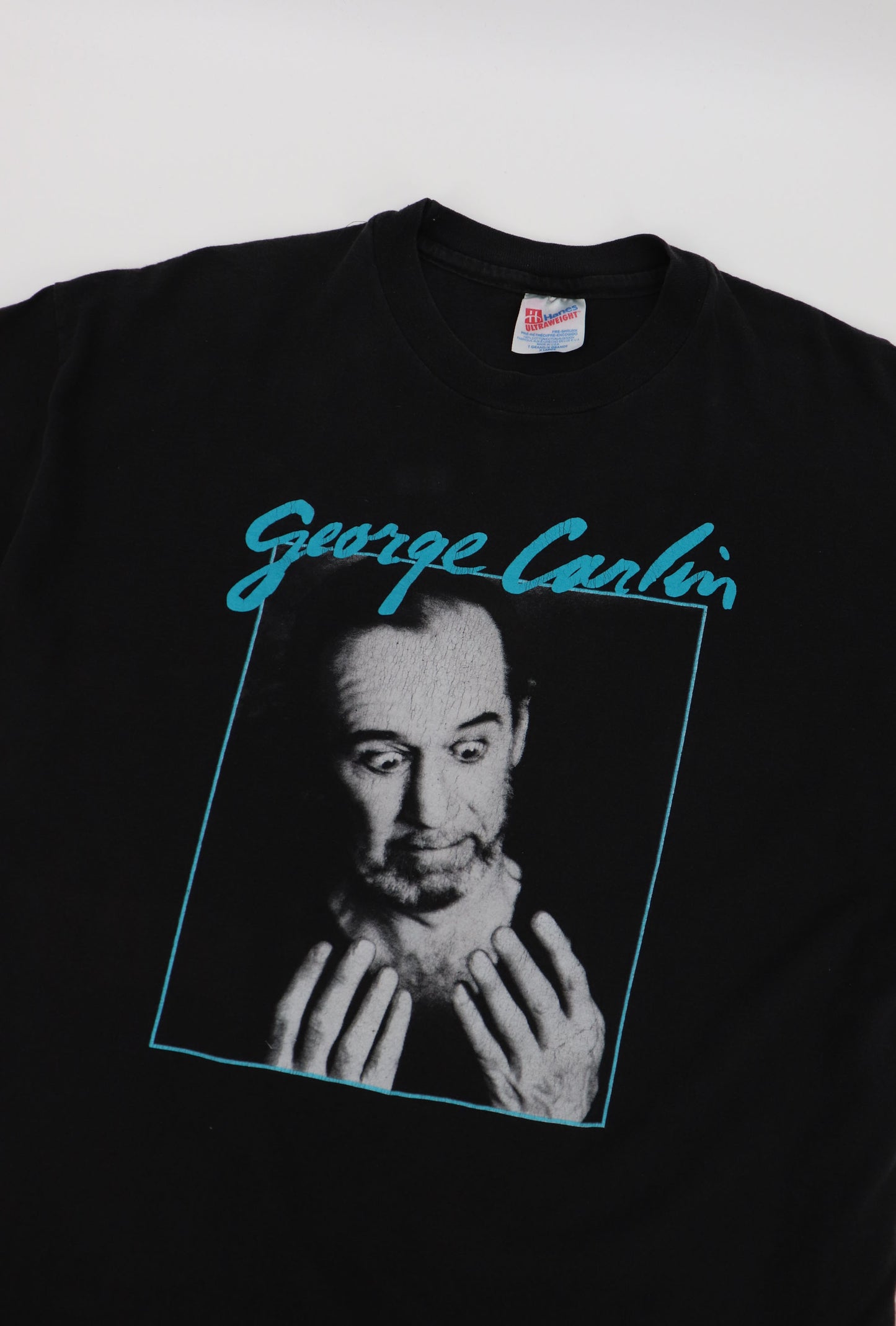 VINTAGE GEORGE CARLIN TEE MADE IN USA SINGLE STITCHED (XL)