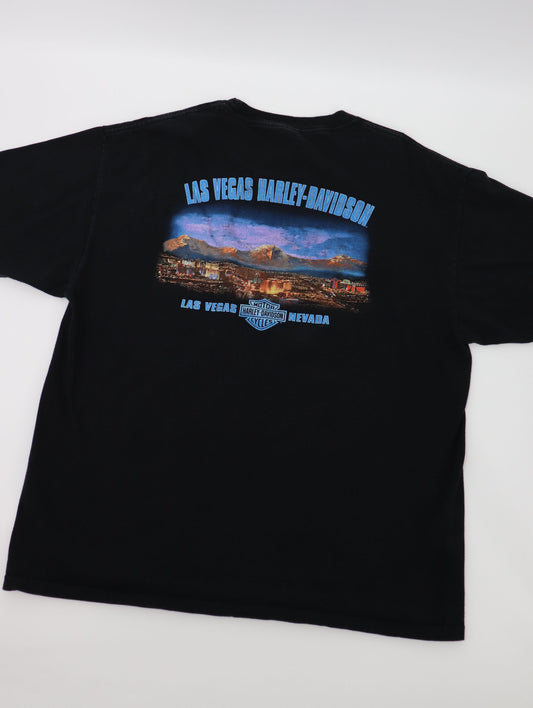 HARLEY DAVIDSON LAS VEGAS 2008 BLACK TEE (XL)