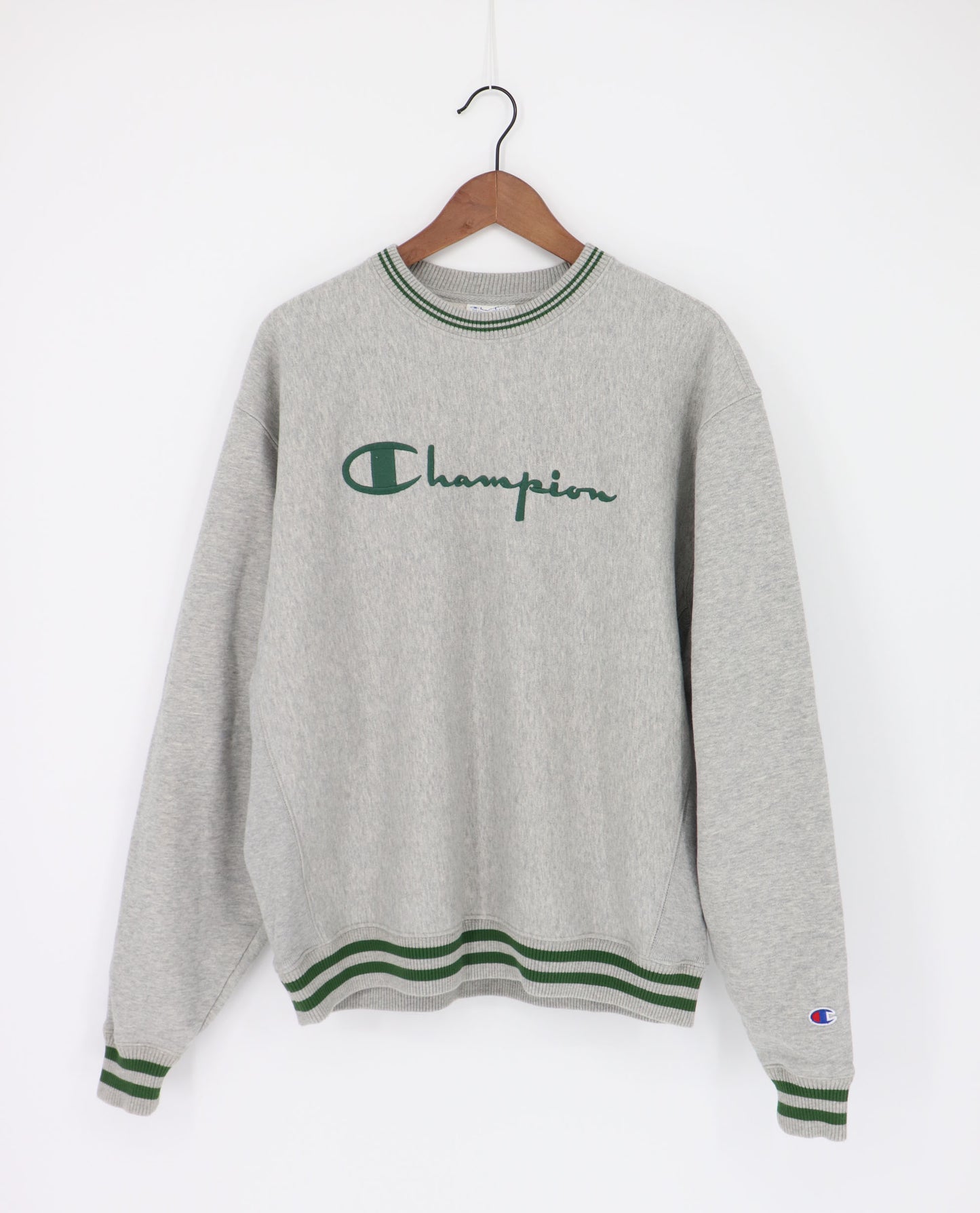 CHAMPION CREW GREY SWEATER (L)