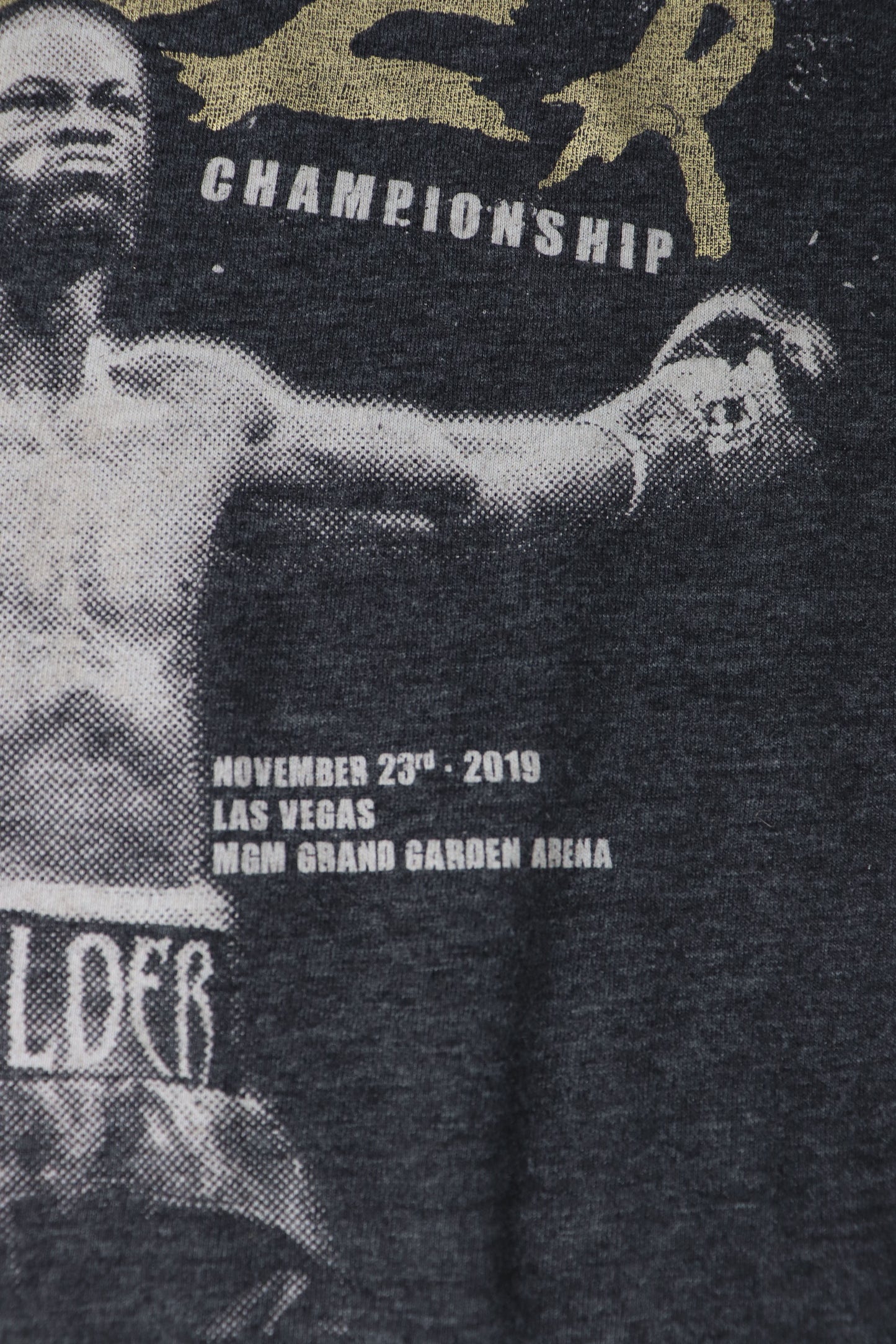 WILDER 2019 MGM GRAND VEGAS CHAMPIONSHIP TEE (L)