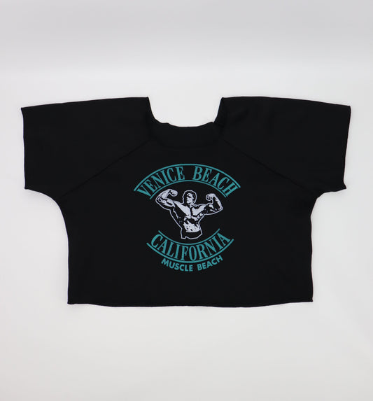 VENICE BEACH CALIFORNIA MUSCLE CROP TEE (OS)