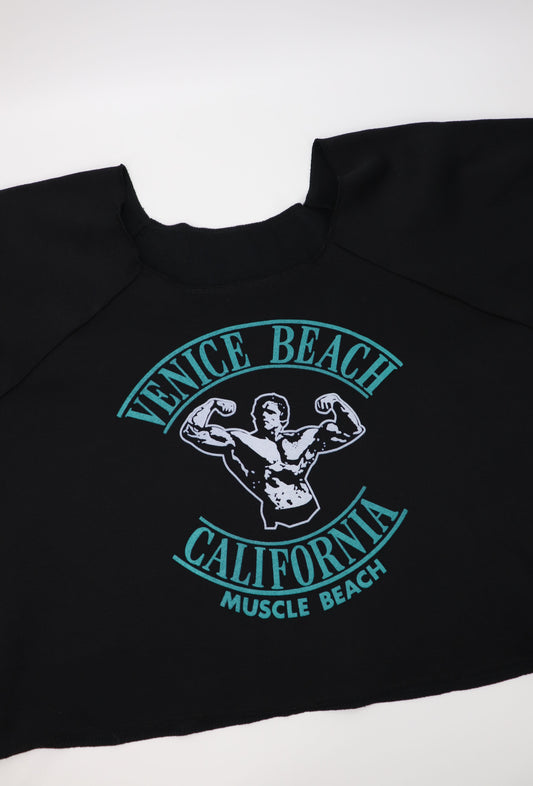 VENICE BEACH CALIFORNIA MUSCLE CROP TEE (OS)