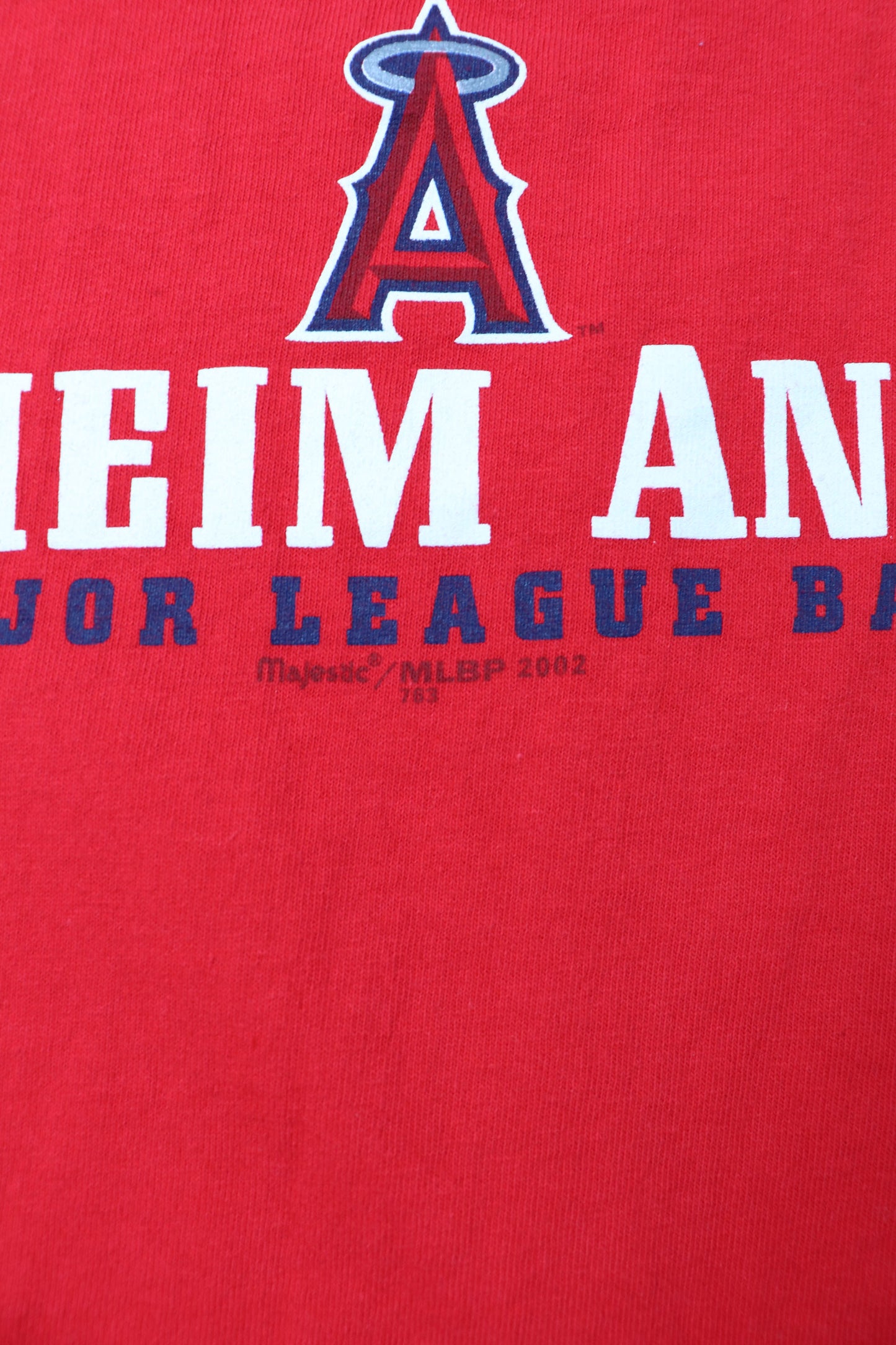 ANAHEIM ANGELS MLB WORLD SERIES 2002 TEE (L)