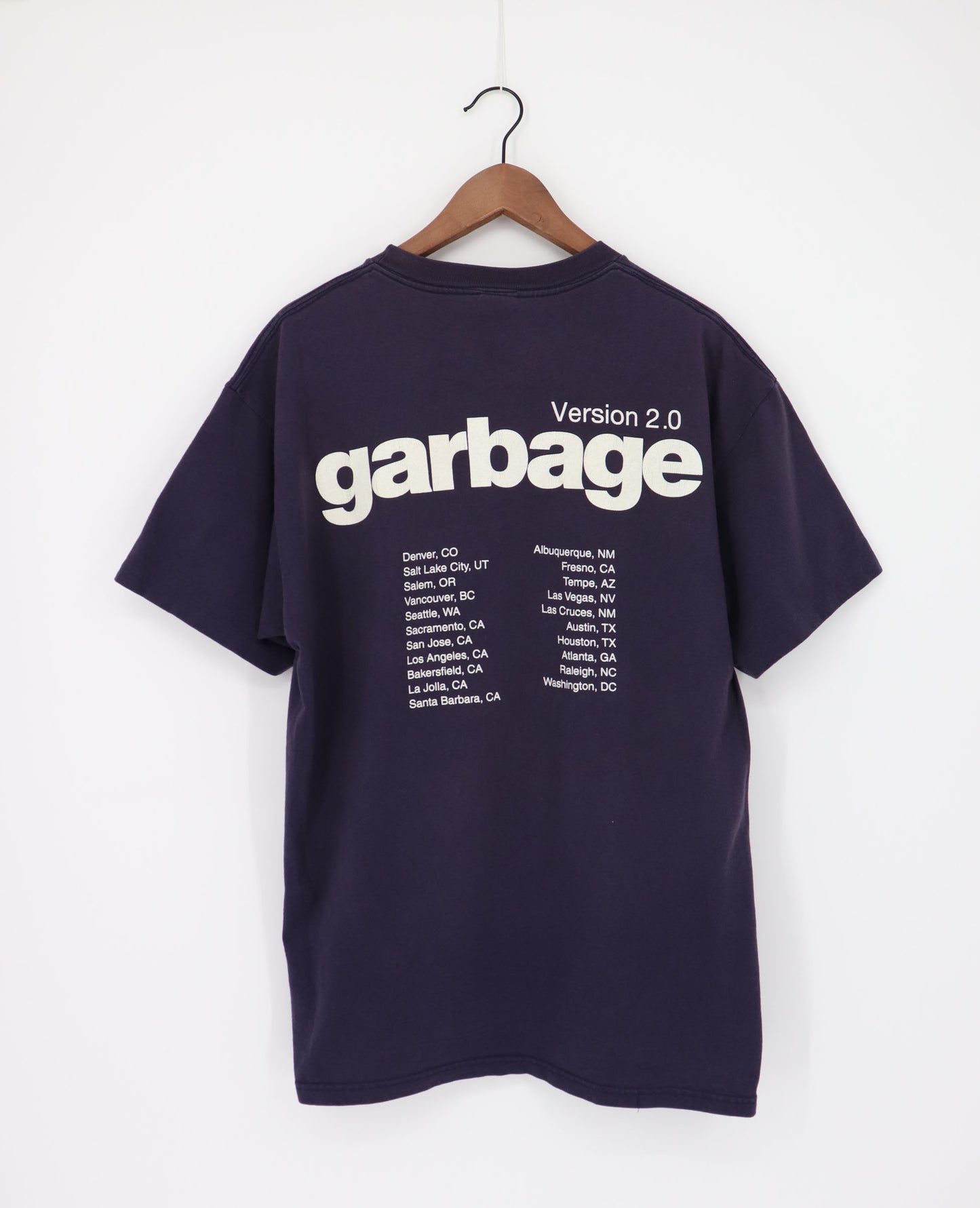 GARBAGE VERSION 2.0 BAND TEE (XL) Single Stitched Anvil