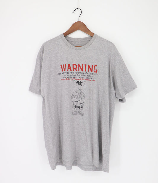 ARMED PIGS WARNING TEE (XL)