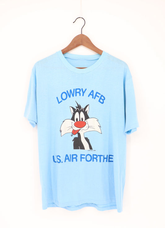 VINTAGE LOWRY AFB US AIR FORTHE 1983 SINGLE STITCHED TEE (L)