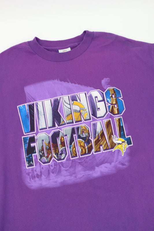 VIKINGS FOOTBALL NFL TEE (XL)
