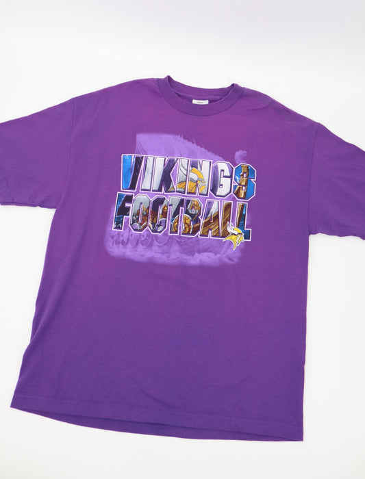 VIKINGS FOOTBALL NFL TEE (XL)