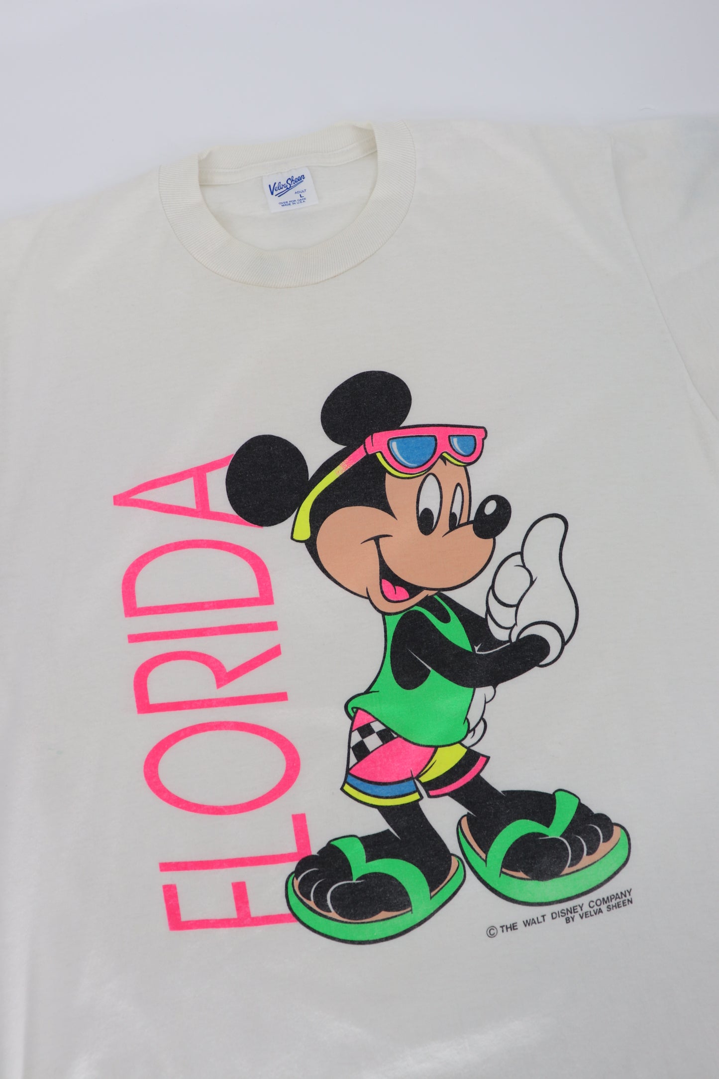 MICKEY MOUSE FLORIDA MADE IN USA TEE (L)